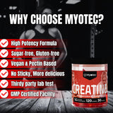 MYOTEC Creatine Monohydrate Gummies in a lifestyle setting