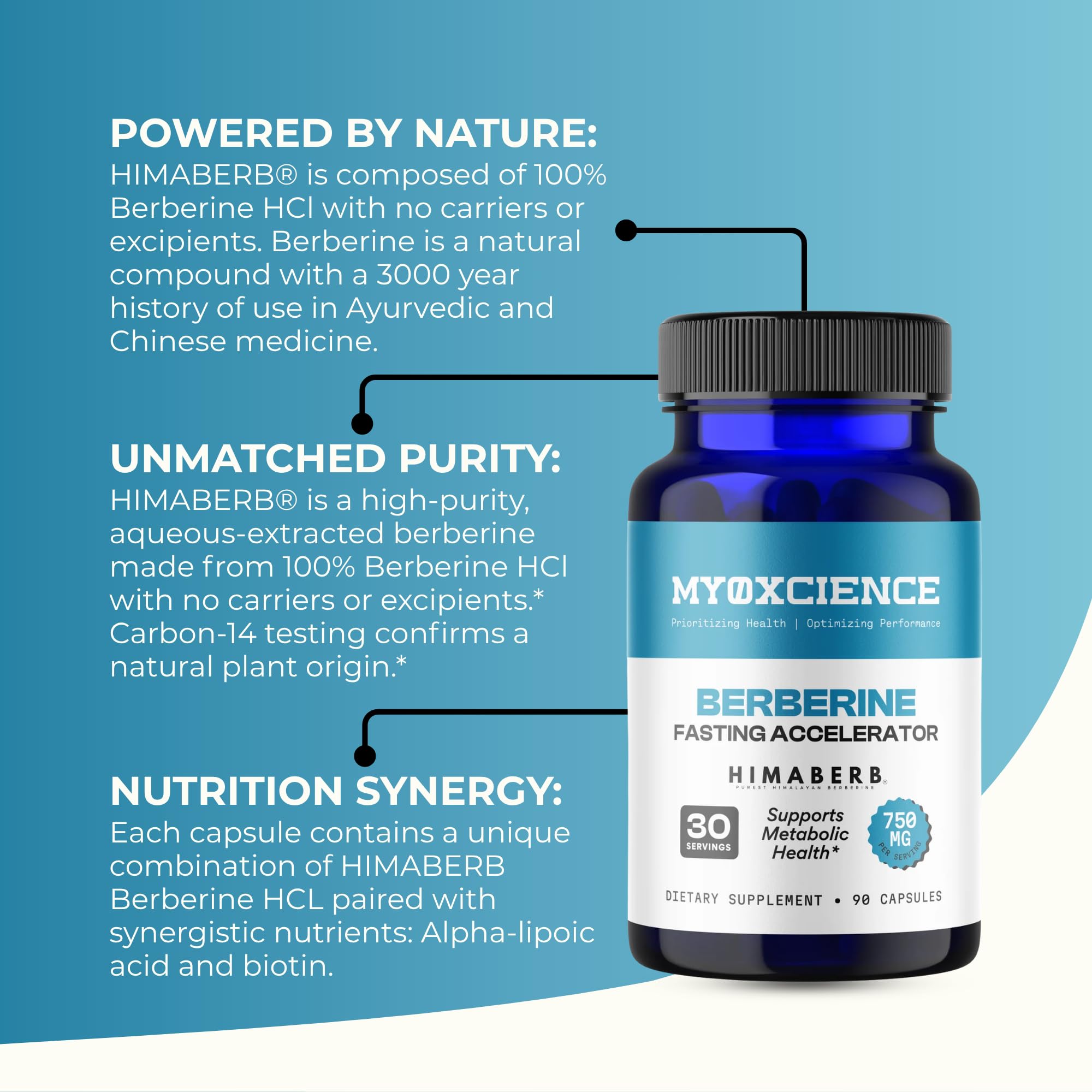 MYOXCIENCE Alpha Lipoic Acid Supplement 750mg nutritional information