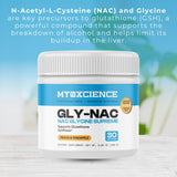 MYOXCIENCE Antioxidant Support Powder side view of container