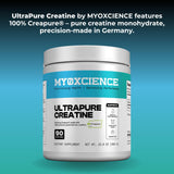 MYOXCIENCE Creatine Powder 350g mixed in a smoothie