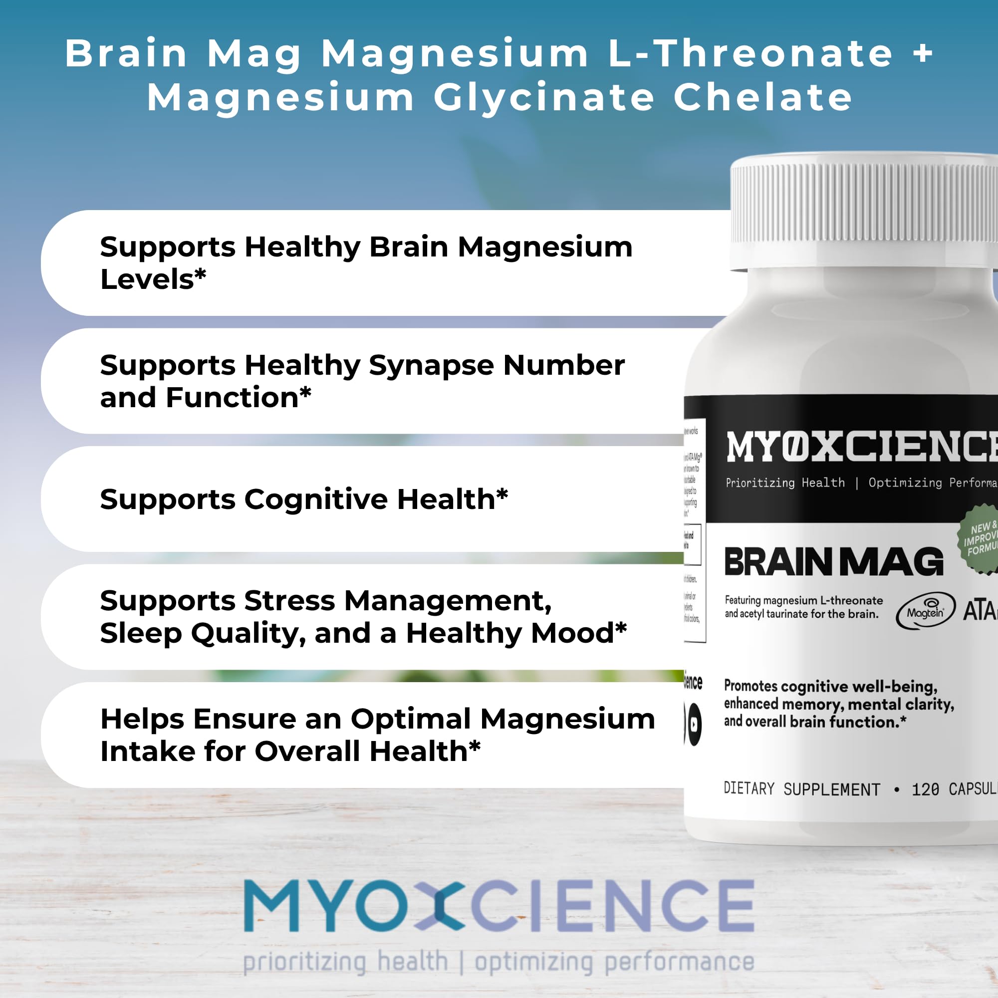 MYOXCIENCE Magnesium Supplement 130g ingredients list