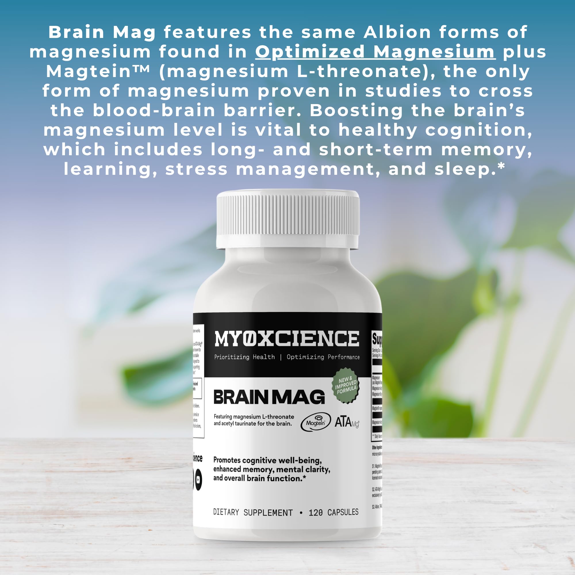 MYOXCIENCE Magnesium Supplement 130g packaging