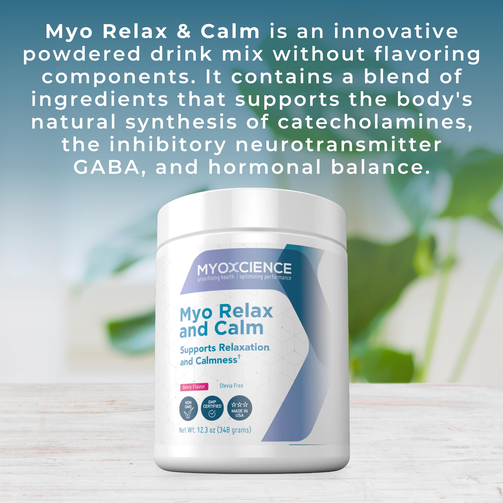 MYOXCIENCE Magnesium Supplement 402g side view