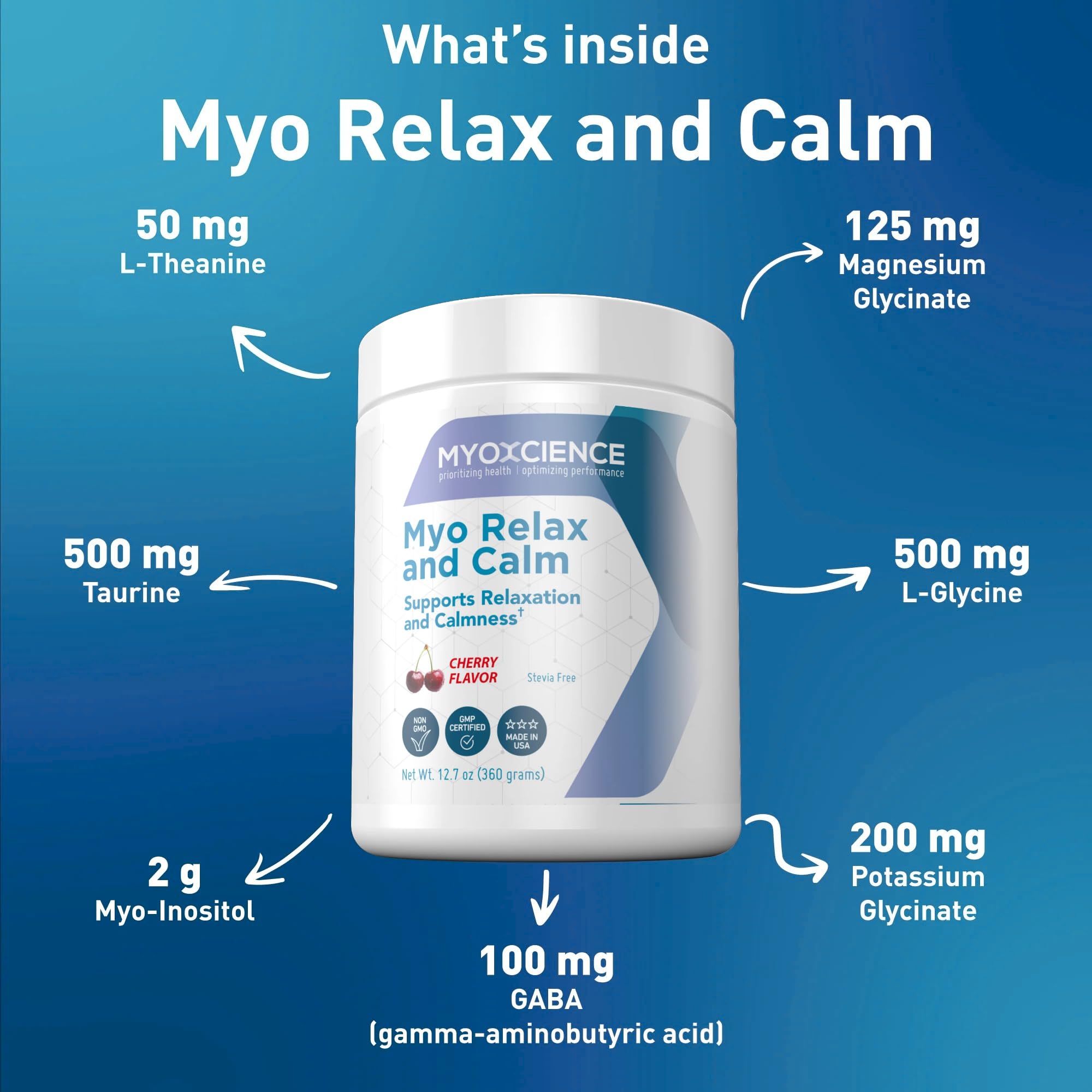 MYOXCIENCE Magnesium Supplement 92g packaging