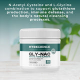 MYOXCIENCE N-Acetyl-L-Cysteine and Glycine 210g side view