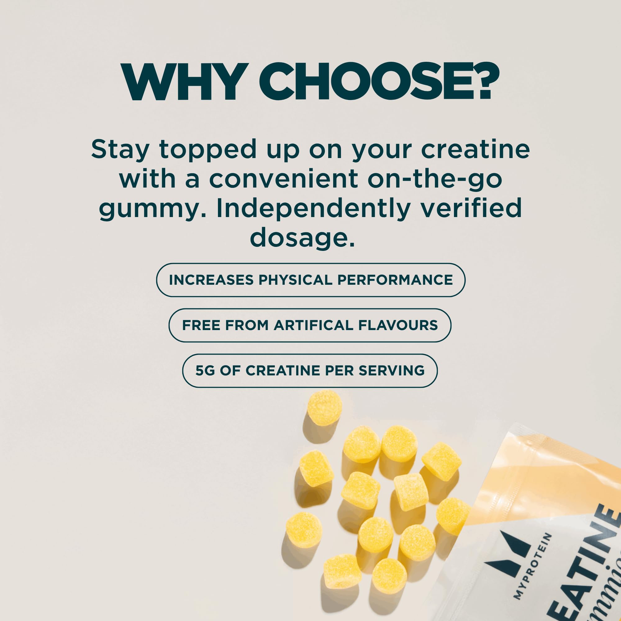 Myprotein Creatine Gummies nutritional information