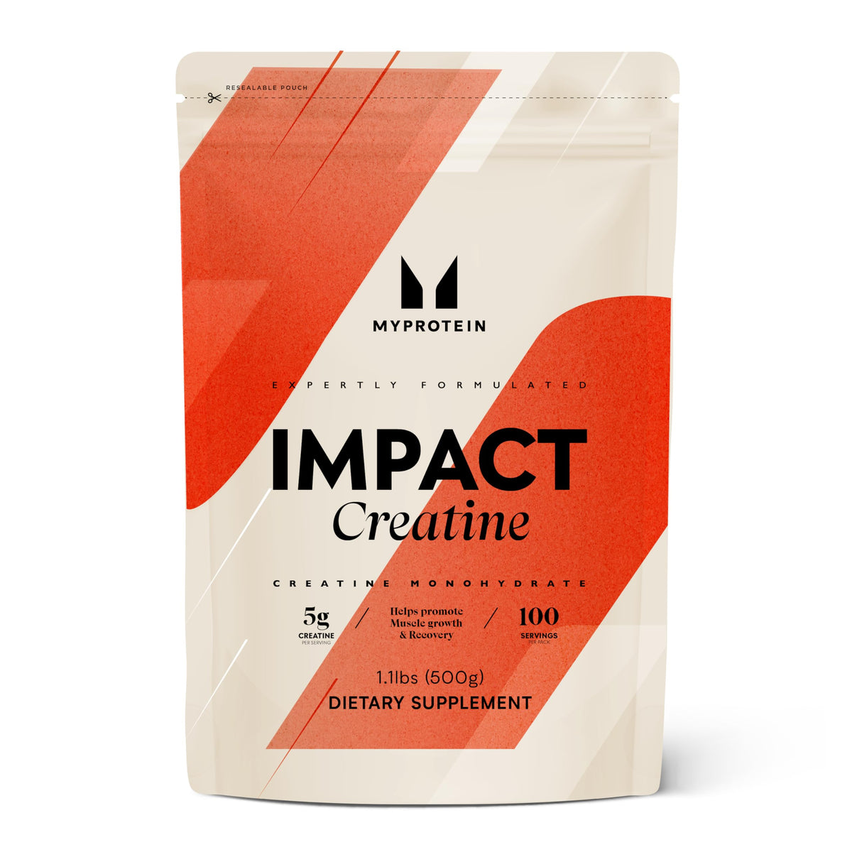 Myprotein Creatine Monohydrate Powder 498g front view