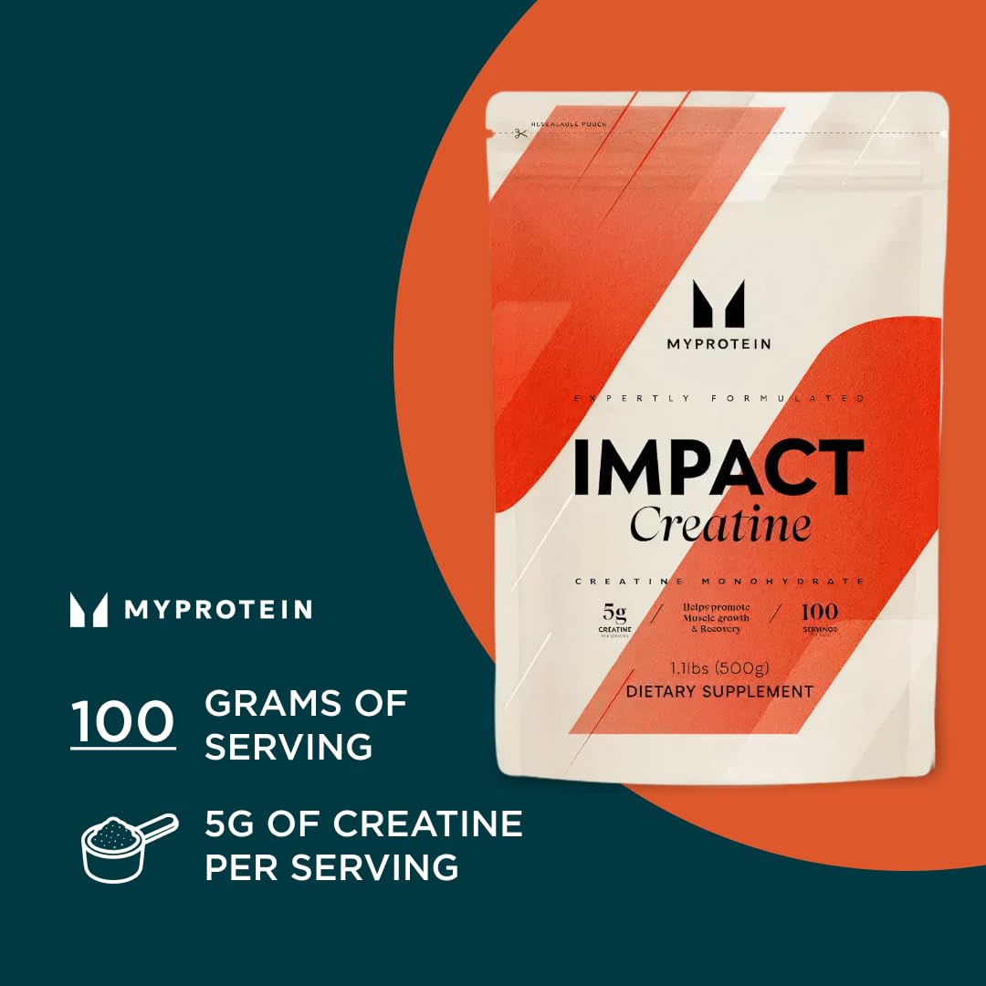 Myprotein Creatine Monohydrate Powder packaging side view