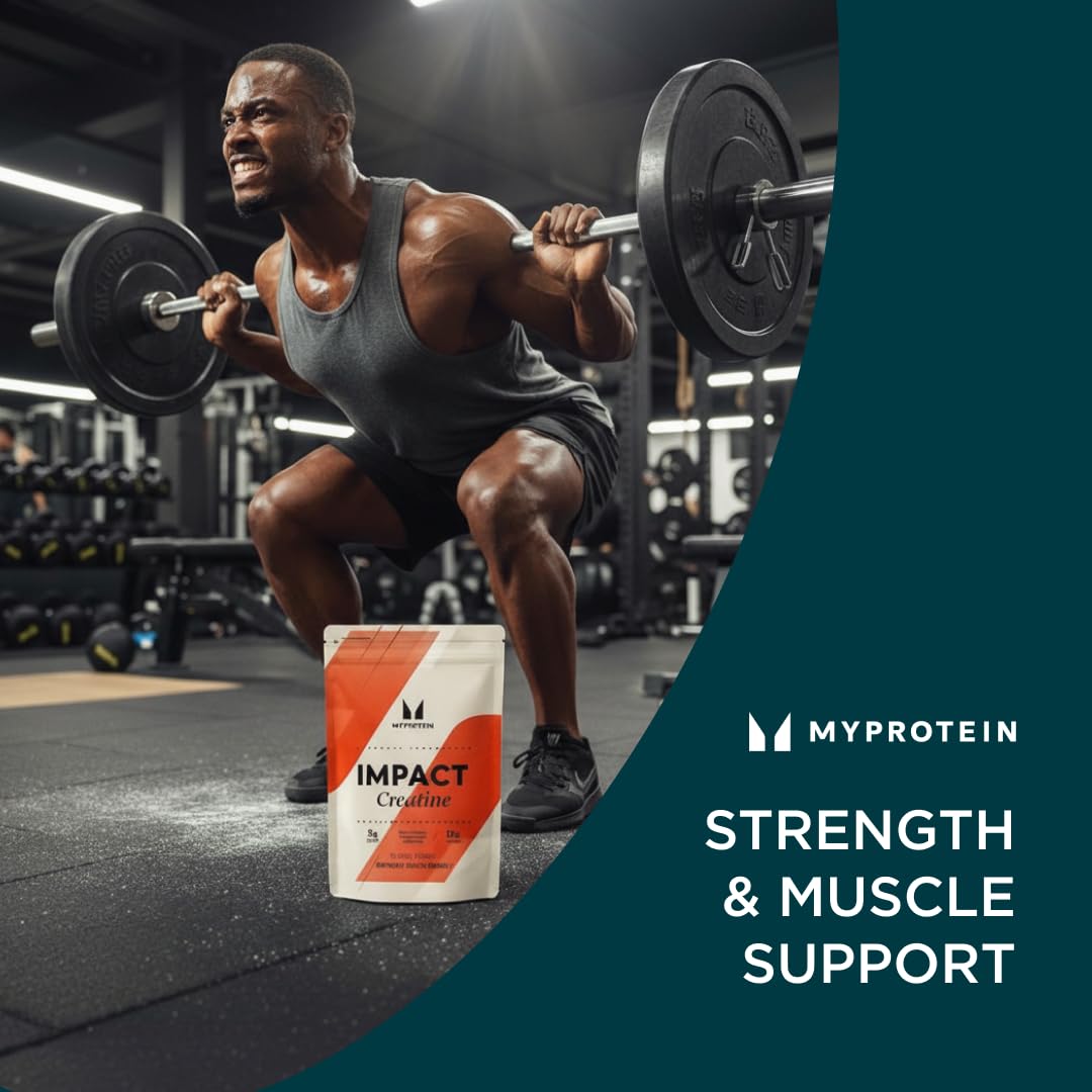 Myprotein Creatine Monohydrate Powder scoop and powder