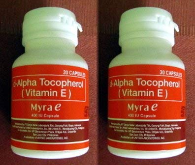 Myra E Vitamin E Capsules 60 Count bottle front view