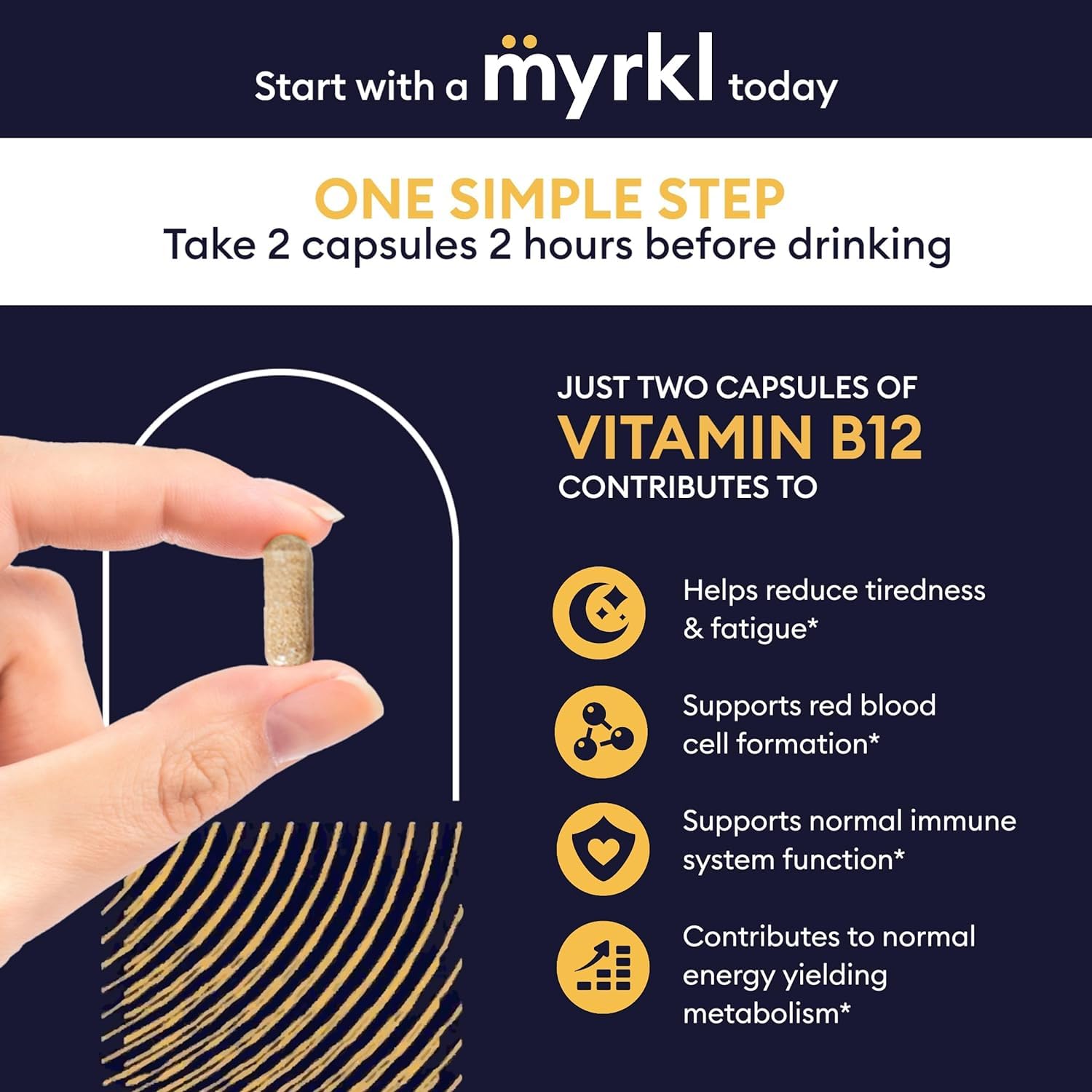 Myrkl pre-drinking supplement in a lifestyle setting