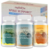 Mystidow Curcumin, Bromelain & Nattokinase trio set front view