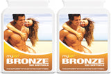 MyTan Bronze Tanning Pills Twin Pack front view with 200 softgels