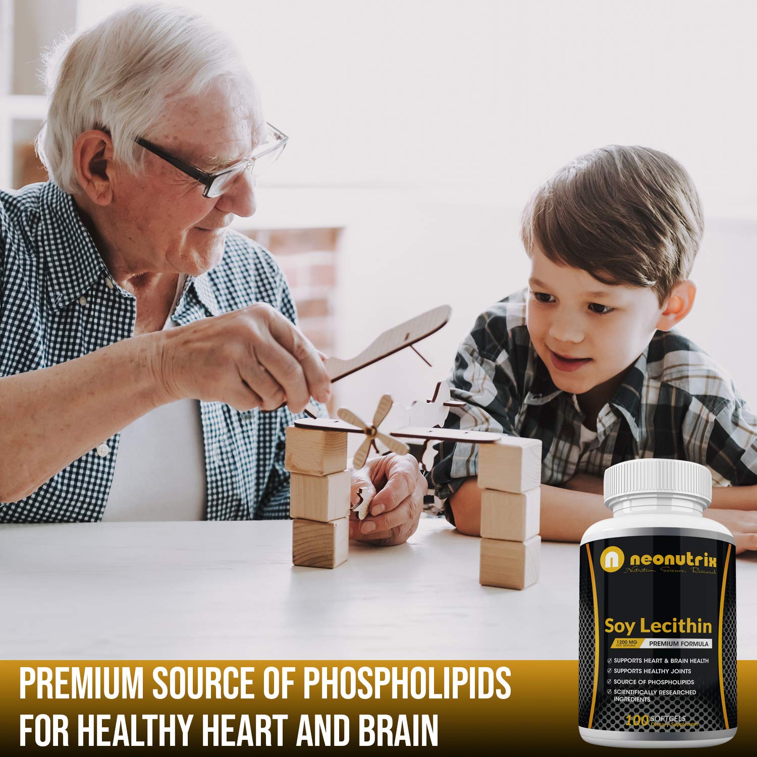 N NEONUTRIX Soy Lecithin Capsules packaging