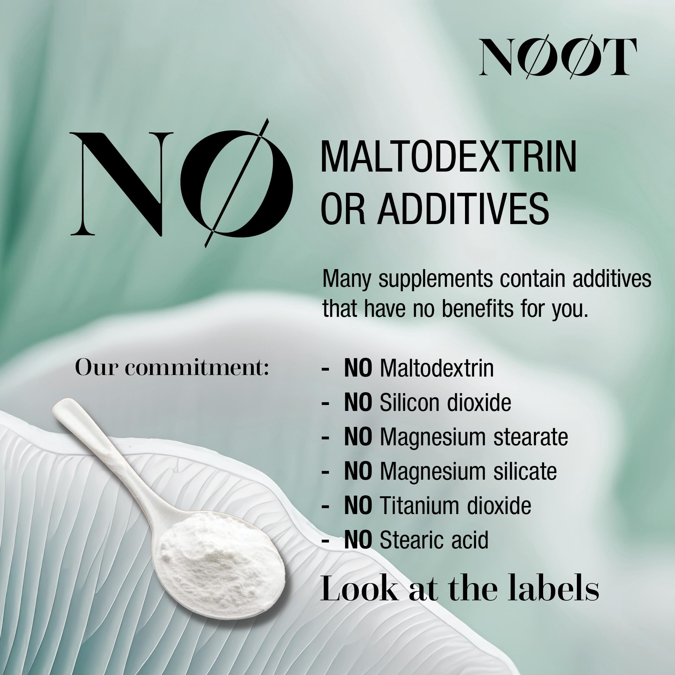 NØØT Ashwagandha Adaptogen Complex bottle side view