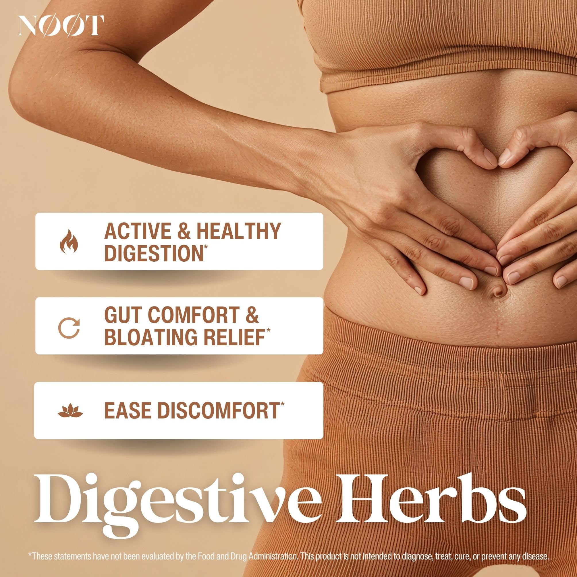 NØØT Ginger Root Supplement bottle with eco-recycled packaging