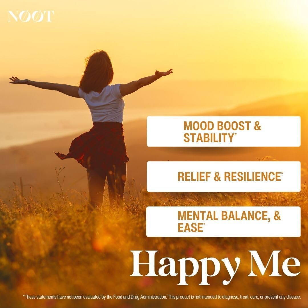 NØØT Mood Support Capsules side view showing label
