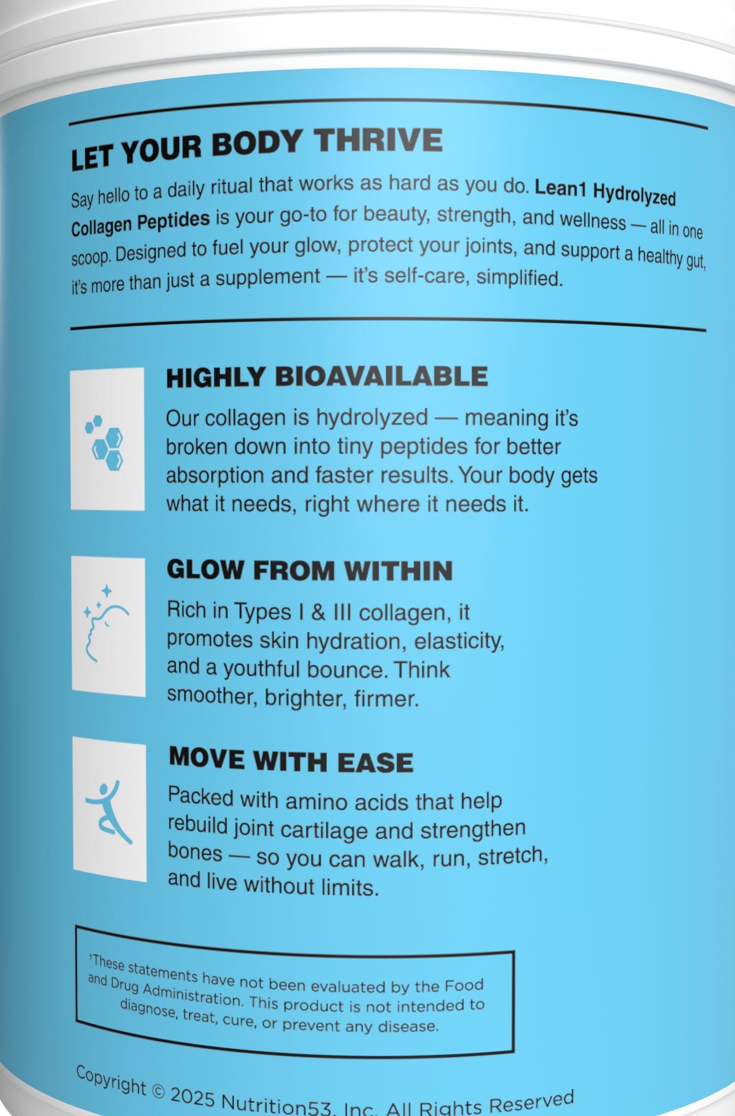 N53 Collagen Supplement 366g in a lifestyle setting