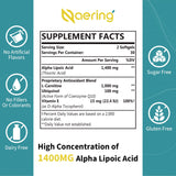 Naering Alpha Lipoic Acid 1400mg supplement side view