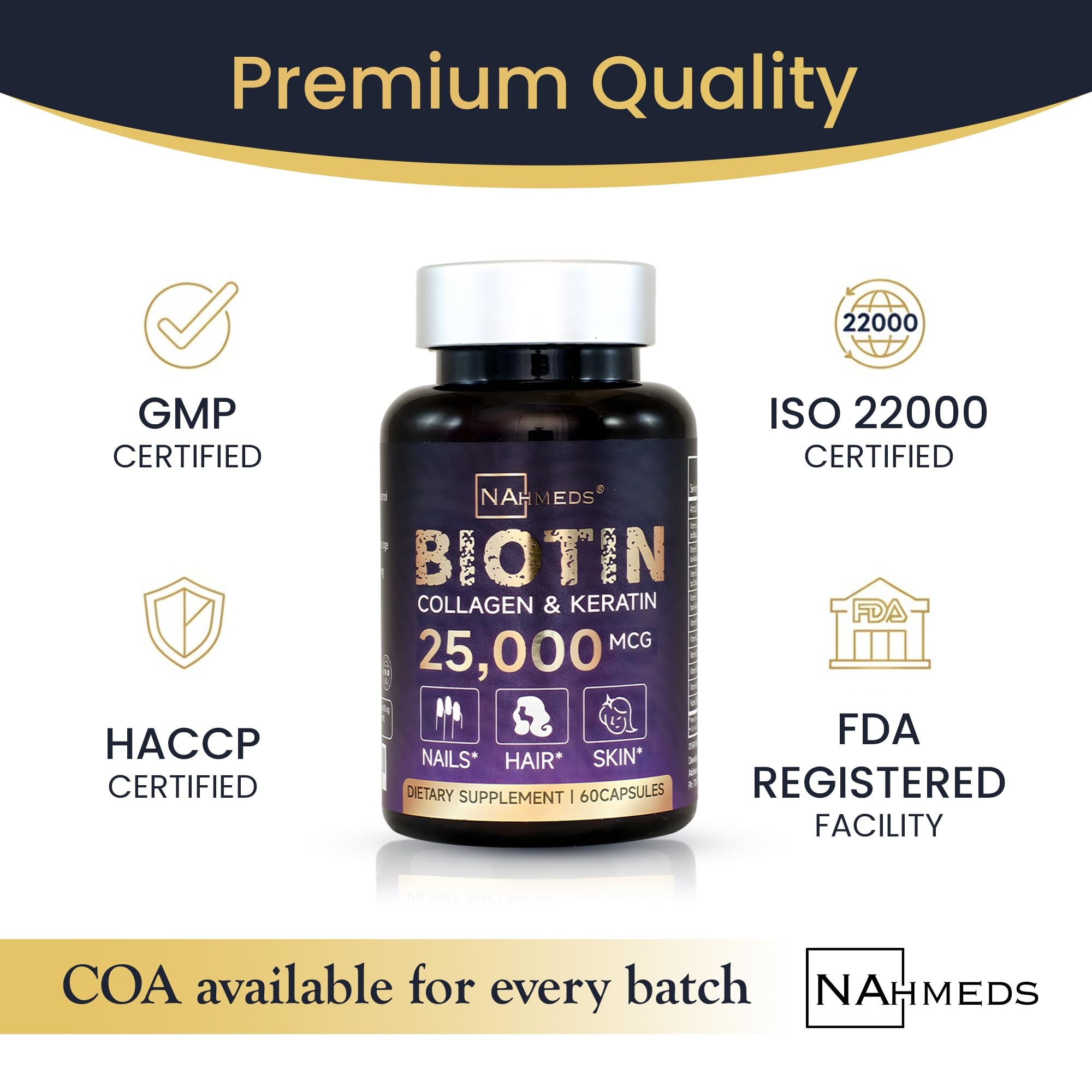 NAhmeds Collagen Supplement capsule close-up