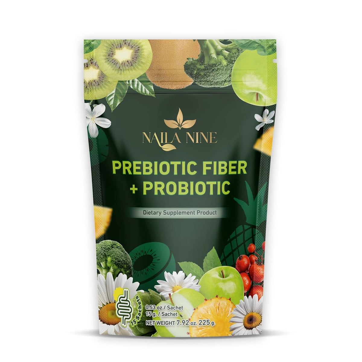 NAILA NINE Fibre Supplement box with 15 sachets