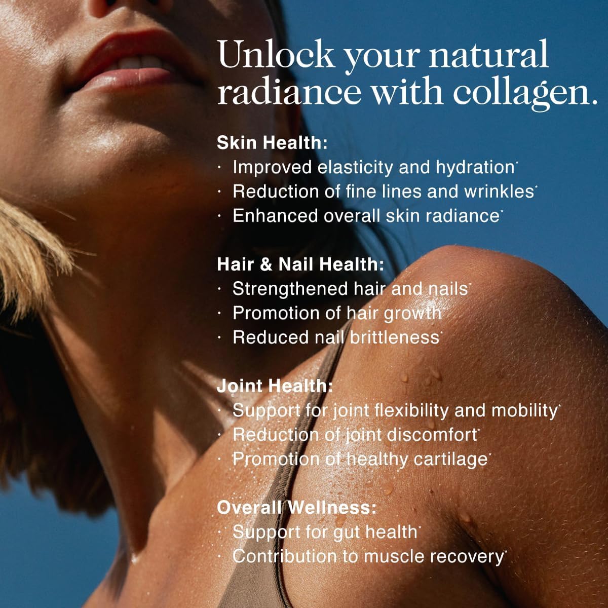 NAKED Collagen Advanced Peptides Powder on a kitchen counter with coffee