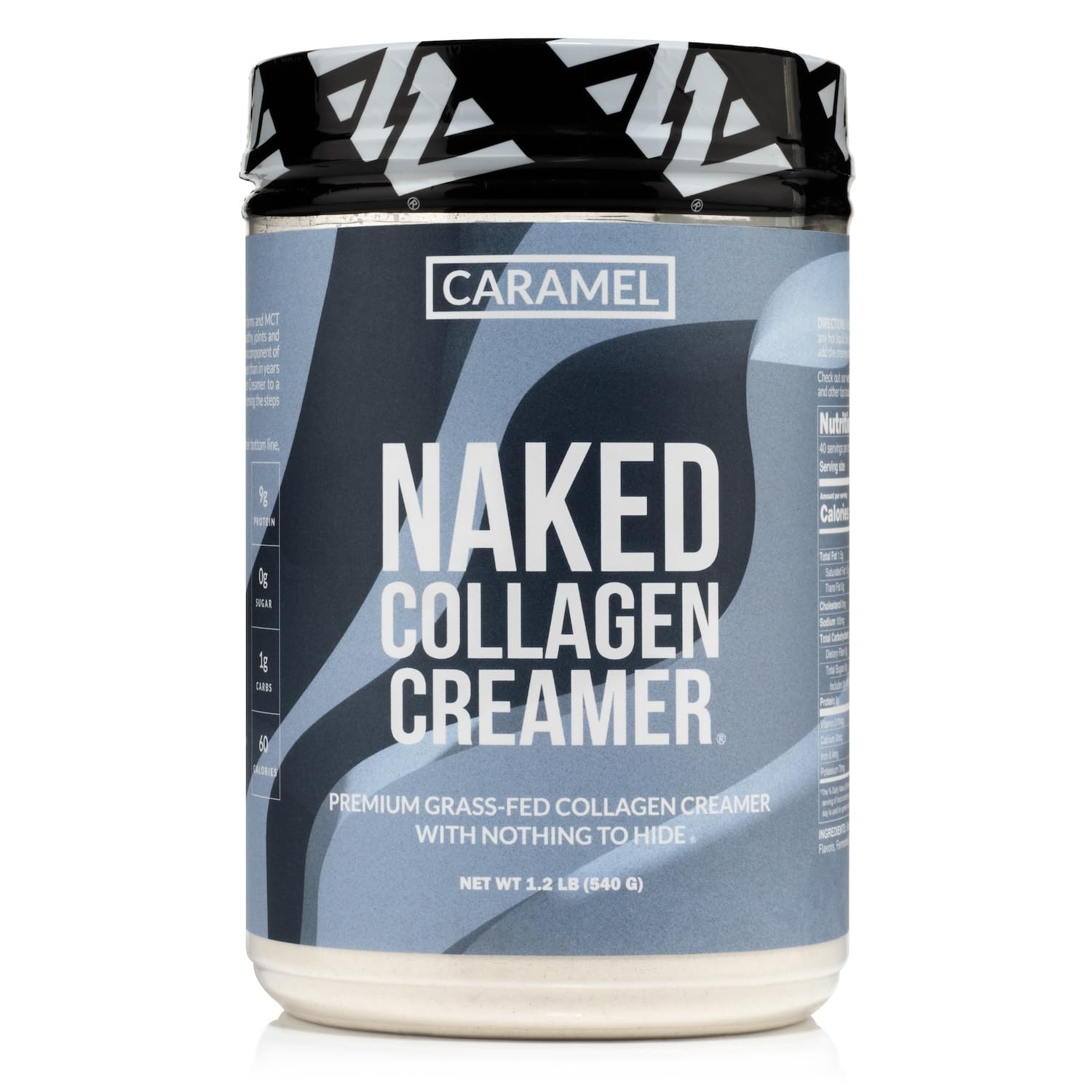 NAKED Collagen Coffee Creamer Caramel 544g front view