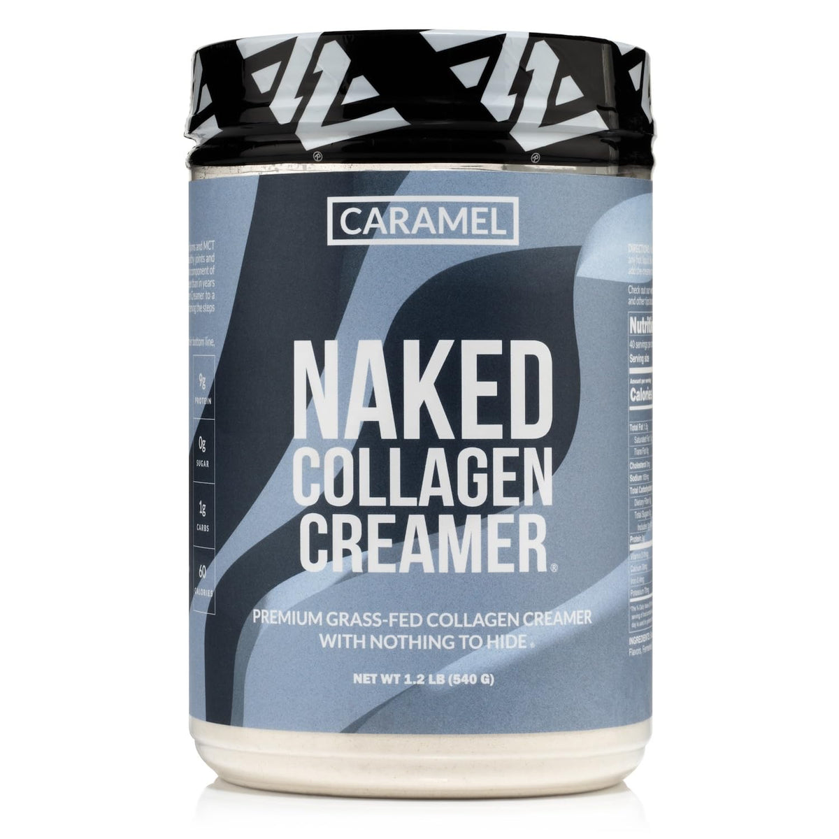 NAKED Collagen Coffee Creamer Caramel 544g front view
