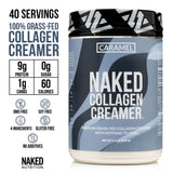 NAKED Collagen Coffee Creamer Caramel 544g packaging details