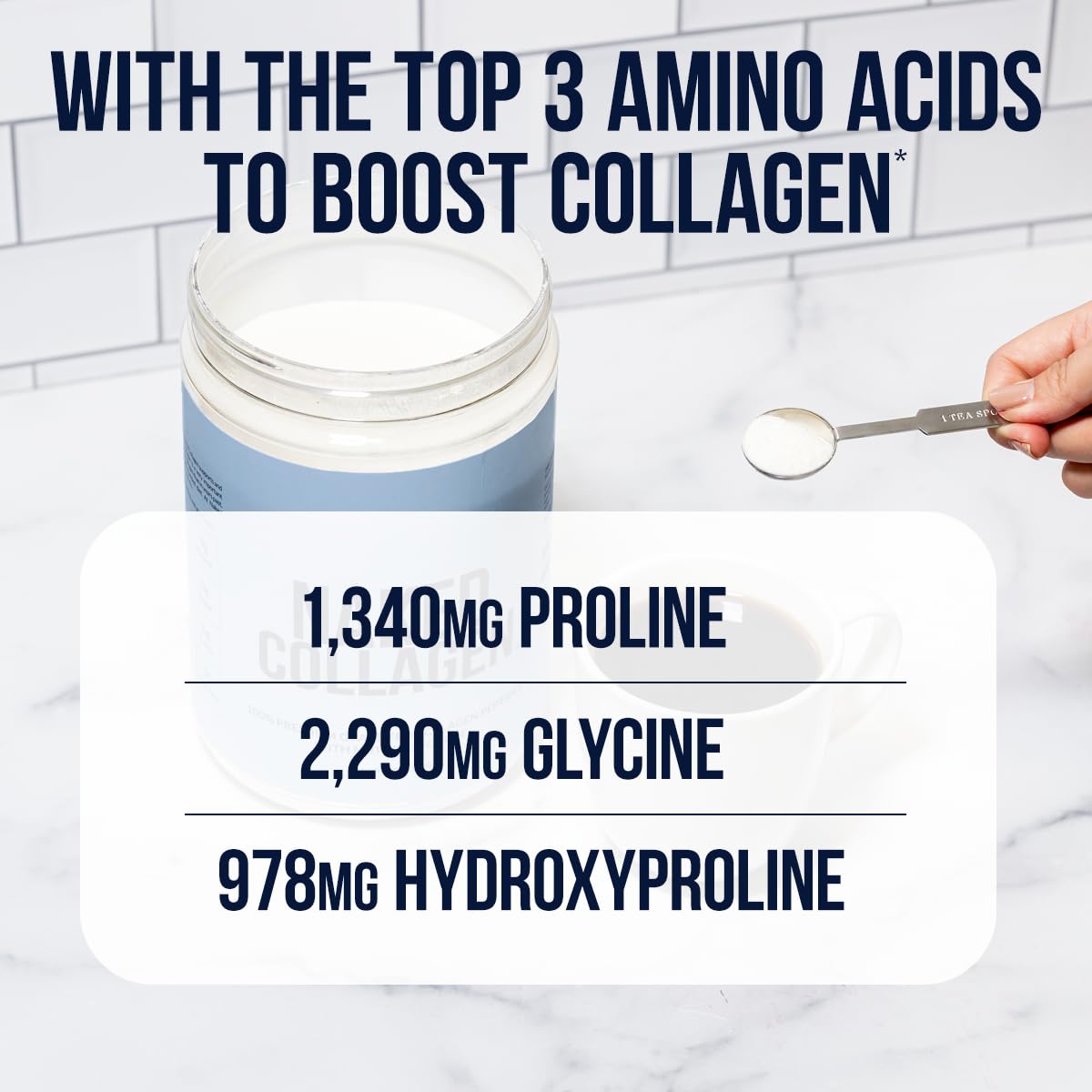 NAKED Collagen Peptides Powder 286g in smoothie