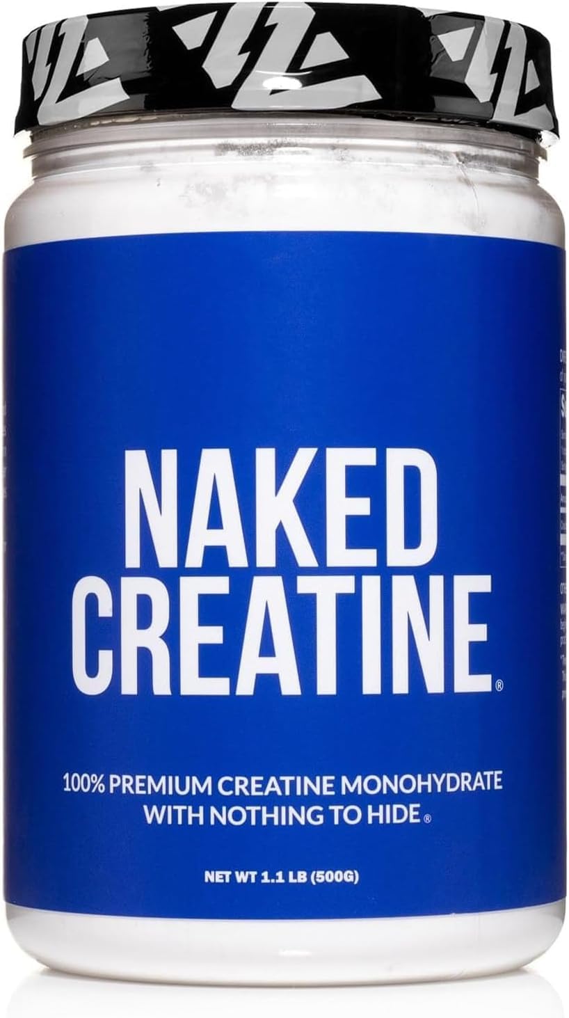 NAKED Creatine Monohydrate 100% Pure Micronized 499g front view