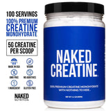 NAKED Creatine Monohydrate 499g packaging side view
