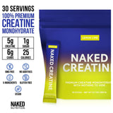 NAKED Creatine Monohydrate Lemon Lime 360g scoop