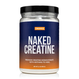 NAKED Creatine Monohydrate Powder 499g front view with orange label