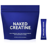 NAKED Creatine Monohydrate Stick Packs front view with packaging