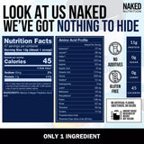 NAKED Marine Collagen Peptides Powder nutritional information