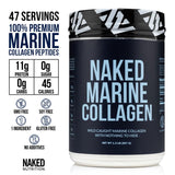 NAKED Marine Collagen Peptides Powder packaging side view