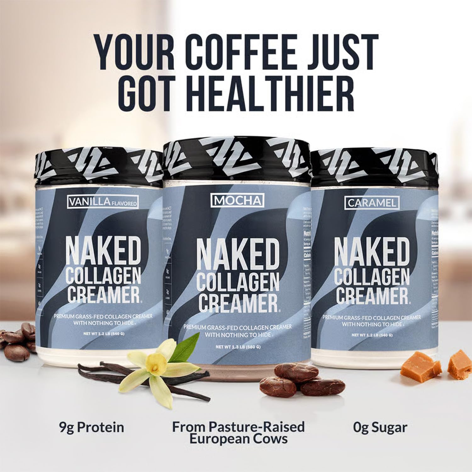 NAKED Mocha Collagen Creamer nutritional information