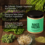 NAKED Naked Greens Organic Super Greens Powder mixed in water