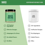 NAKED Naked Greens Organic Super Greens Powder side view