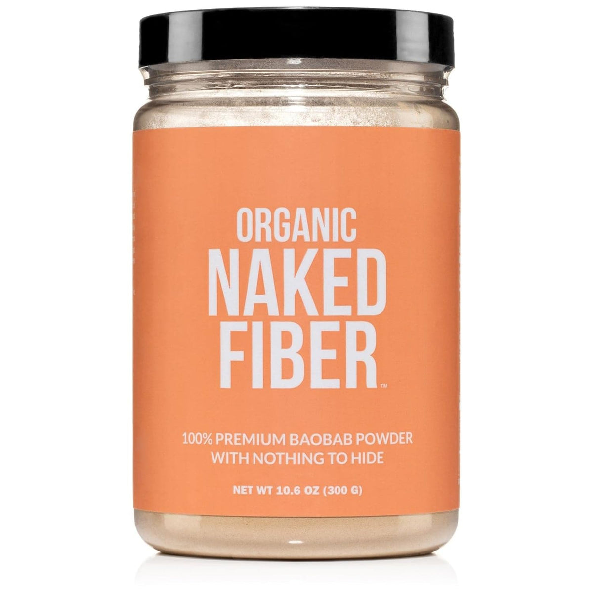 NAKED Organic Baobab Fiber Powder front view packaging