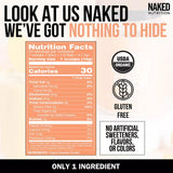 NAKED Organic Baobab Fiber Powder scoop with powder