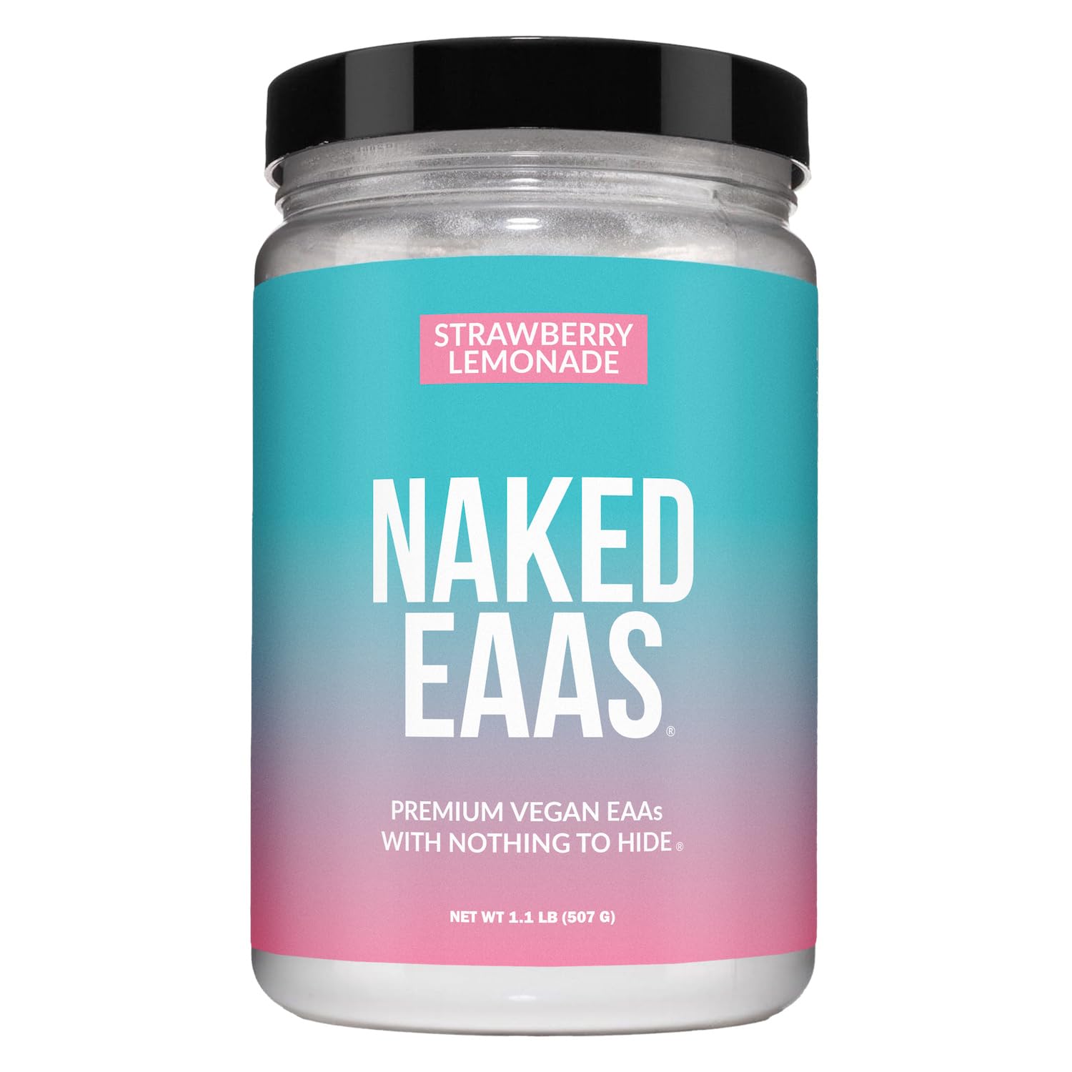 NAKED Strawberry Lemonade EAAs Amino Acids Powder front view