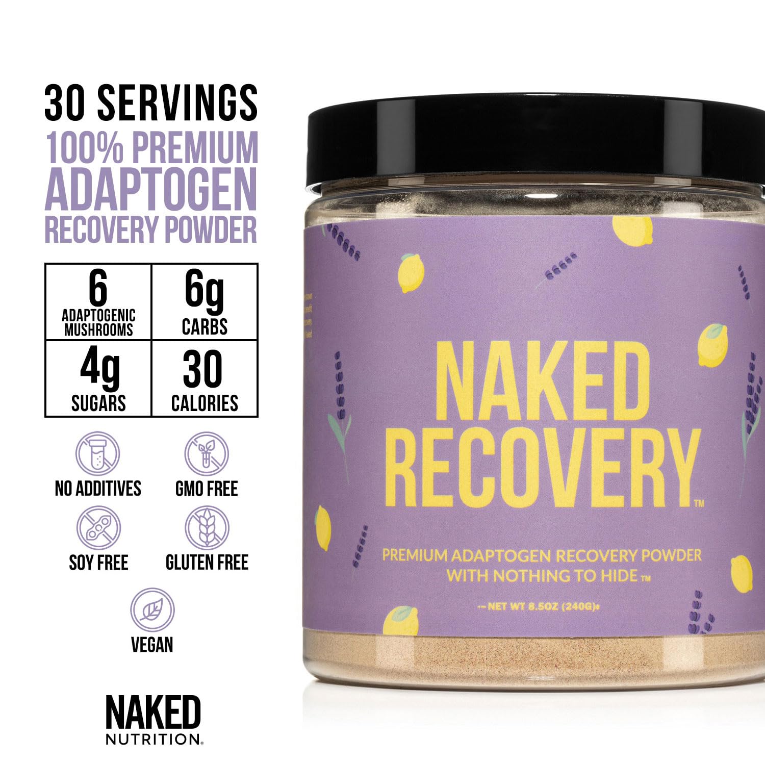 NAKED use Adaptogen Powder 240g packaging