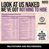 NAKED Women's Multivitamins 60 Capsules back view