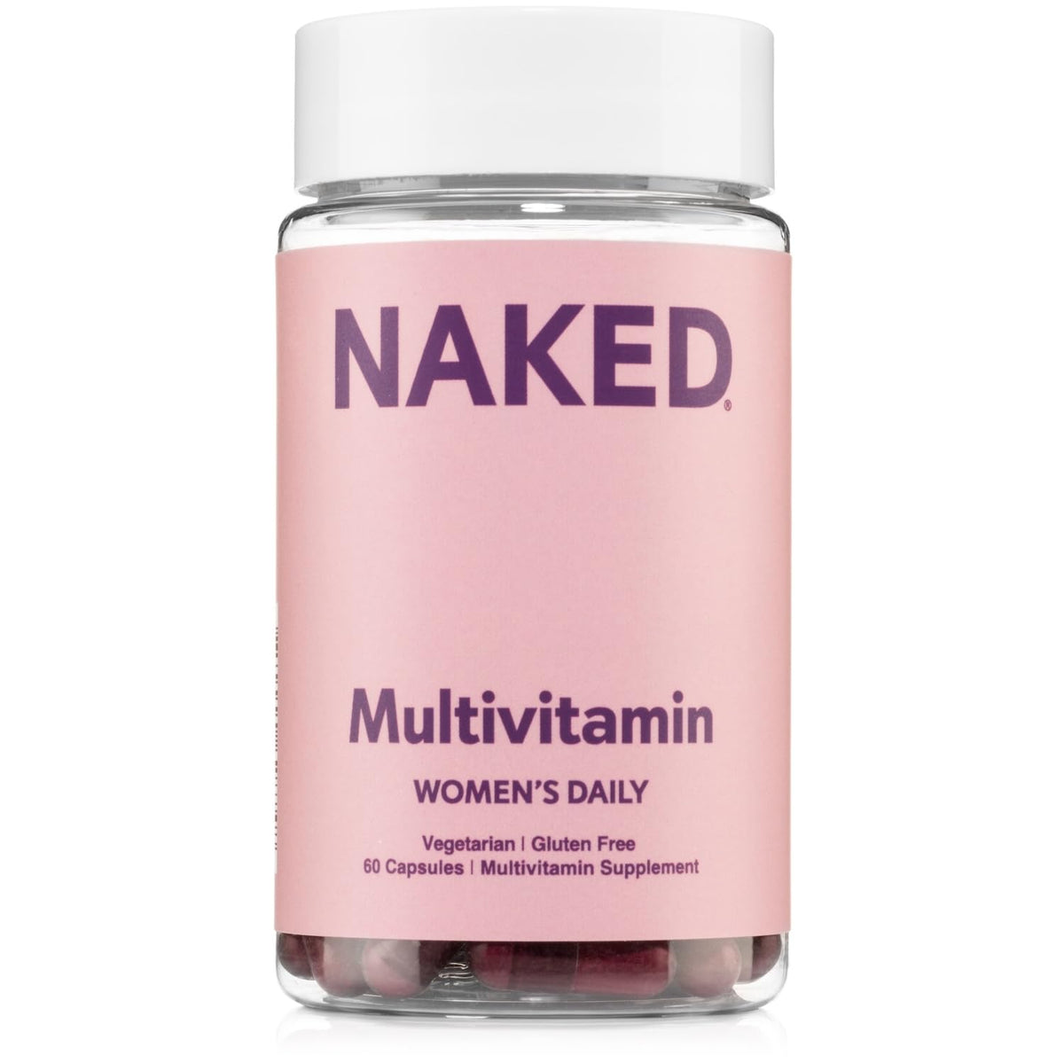 NAKED Women's Multivitamins 60 Capsules front view