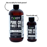 Nakee Butter C8 MCT Oil 499g in a kitchen setting