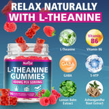 Nalirfal L-Theanine Gummies on a wooden table