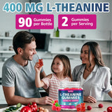 Nalirfal L-Theanine Gummies on a wooden table