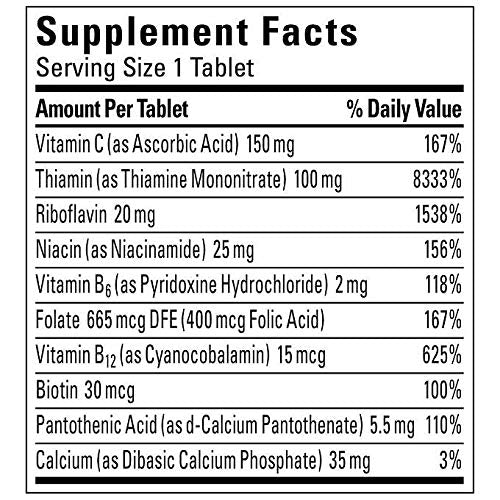 nalkot B-Complex Daily Supplement nutritional information